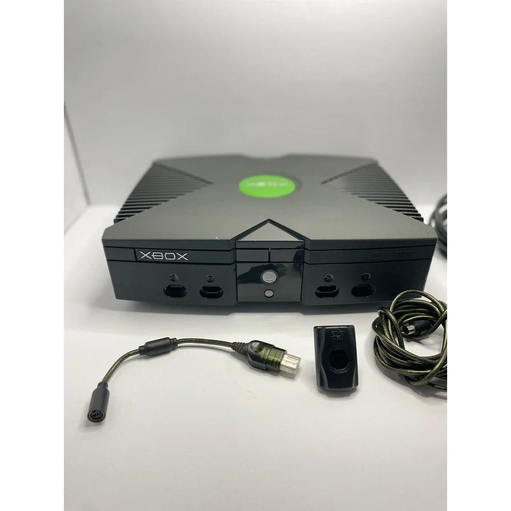 Original Xbox Console Bundle + Duke Controller + OEM Cables – Serviced, Tested